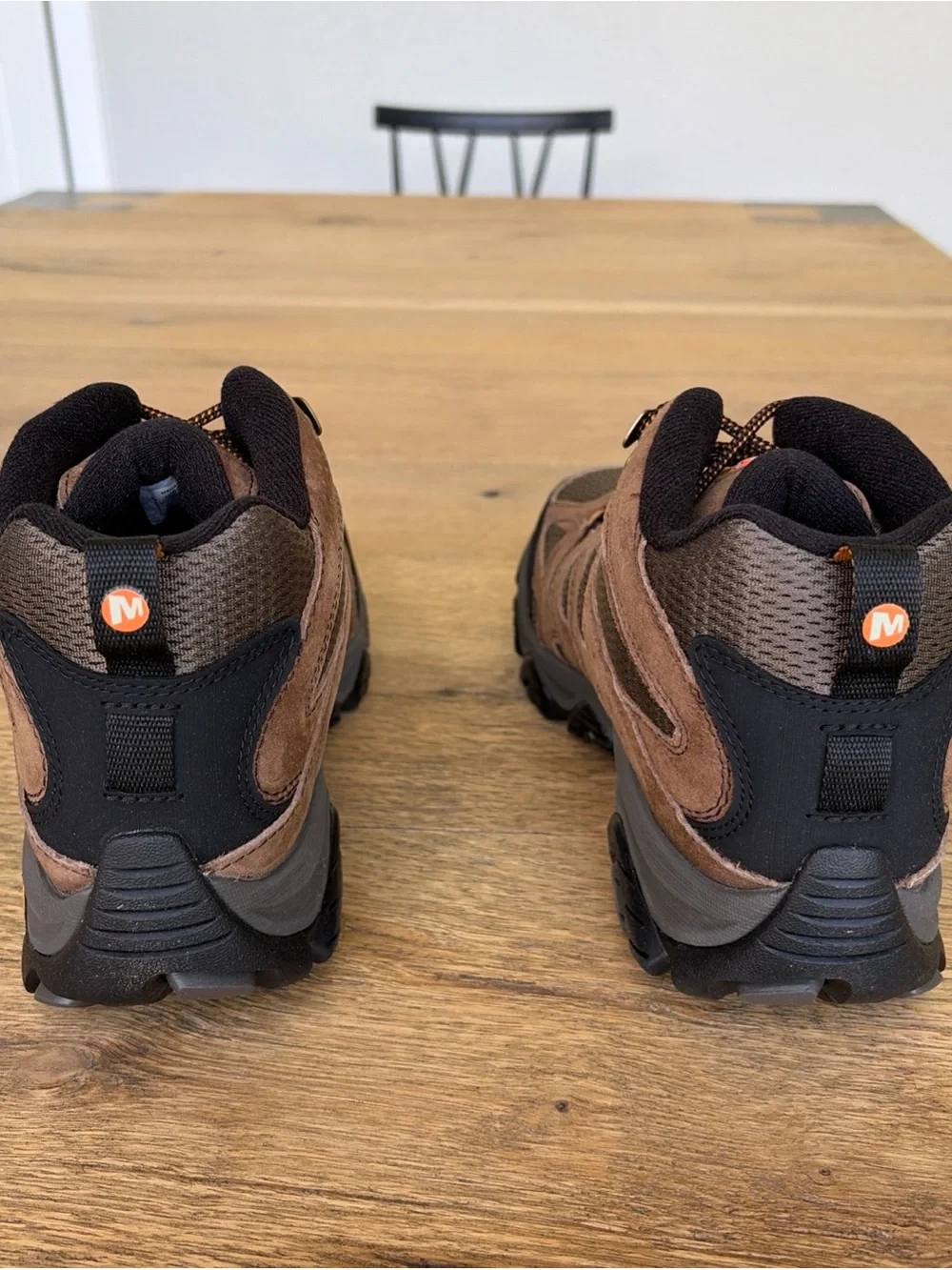 Merrell Moab 3 Mid Waterproof Hiking Boots - Brown & Black - Picture 5 of 8